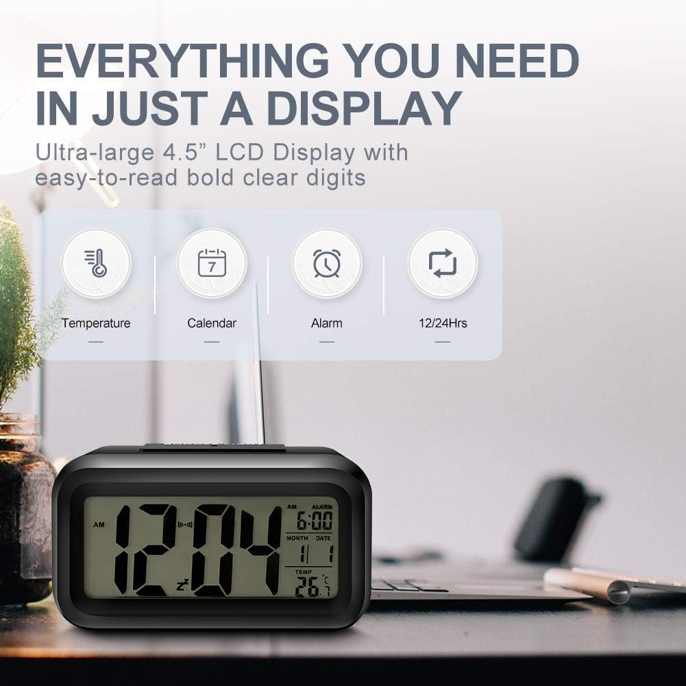 Cordless Smart Sensor Alarm Clock